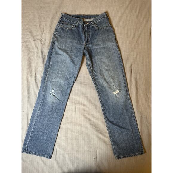 Carhartt Holter Jeans Men’s 32x34 Summit Blue 101483-980 Distressed Knees - Picture 2 of 11